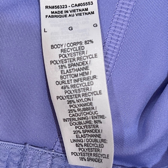 Nike Swoosh Womens Sports Bra Lavender Medium Support Activewear Large Racerback - Picture 4 of 9